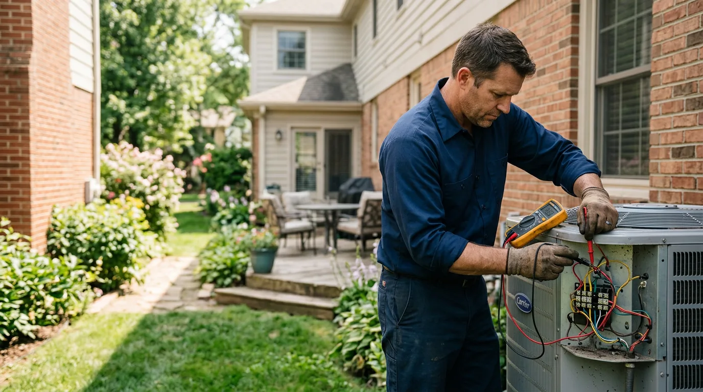 HVAC technician working near Amesbury, MA